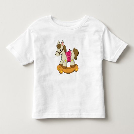 ロッキングホースとしての馬.PNG トドラーTシャツ (正面)