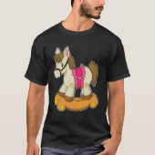 ロッキングホースとしての馬.PNG Tシャツ (正面)