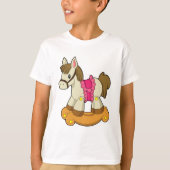 ロッキングホースとしての馬.PNG Tシャツ (正面)