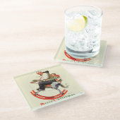 ロッキングホースのグランプス ガラスコースター (アングル)