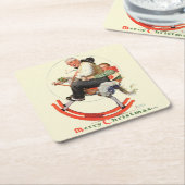 ロッキングホースのグランプス スクエアペーパーコースター (アングル)