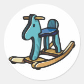 ロッキングホースのシール ラウンドシール (正面)