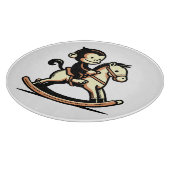 ロッキングホースの任意の色のサル カッティングボード (角)