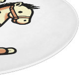 ロッキングホースの任意の色のサル カッティングボード (角)