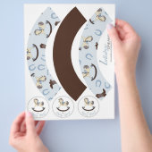 ロッキングホースの少年カップケーキラッパー2D チラシ (手)