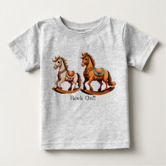 ロッキングホースの岩 ベビーTシャツ