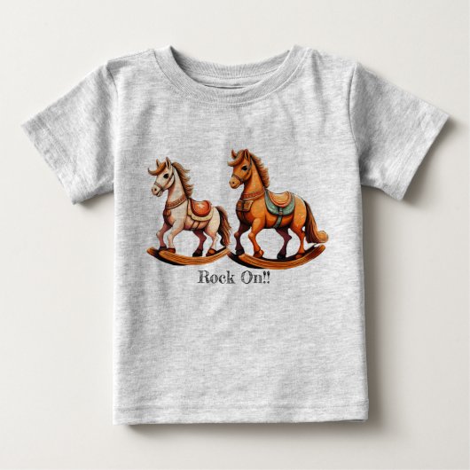 ロッキングホースの岩 ベビーTシャツ (正面)