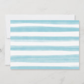 ロッキングホースの男の赤ちゃんシャワーを待つ 招待状 (裏面)