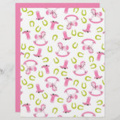 ロッキングホースガール両面スクラップブック紙 (正面/裏面)