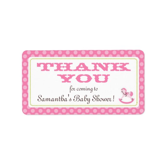 ロッキングホースガールTYラベル ラベル (正面)