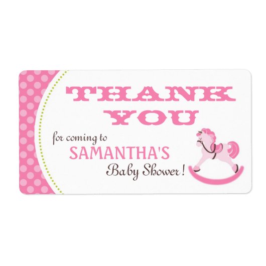 ロッキングホースガールTYラベルB3 ラベル (正面)