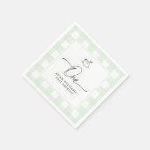 ロッキングホースグリーンジンガム1stバースデーナプキンズ スタンダードカクテルナプキン (角)