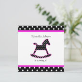 ロッキングホースバースデーパーティーの招待 招待状 (スタンド正面)