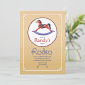 ロッキングホースバースデーパーティー 招待状 (スタンド正面)