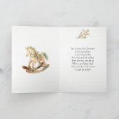 ロッキングホースパインベビー1stクリスマス シーズンカード (内部)