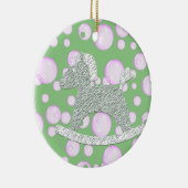 ロッキングホースベビーツリーオーナメント セラミックオーナメント (右)