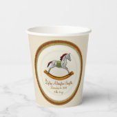 ロッキングホースベビーパーソナライズされた(Rocking Horse) 紙コップ (裏面)