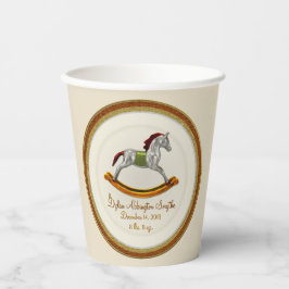 ロッキングホースベビーパーソナライズされた(Rocking Horse) 紙コップ
