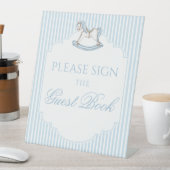 ロッキングホースベビー甘い赤ちゃんシャワー治療 台座サイン (インサイチュ)