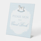 ロッキングホースベビー甘い赤ちゃんシャワー治療 台座サイン (正面)