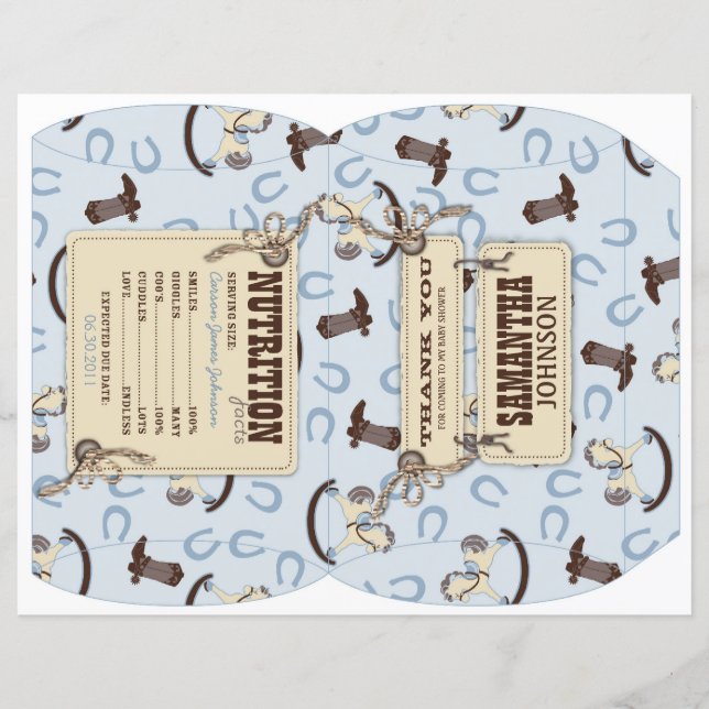 ロッキングホースボーイパフボックステンプレートB2 (正面)