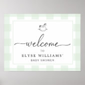 ロッキングホースミントグリーンジンジャムウェルカムサイン ポスター (正面)