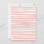 ロッキングホースリトル女性のカーボーイベビーシャワー 招待状 (裏面)