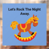 ロッキングホース壁デカール ウィンドウサイン (シート2)