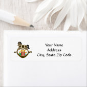 ロッキングホース差出人住所ラベル ラベル (インサイチュ)