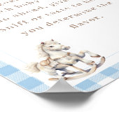 ロッキングホース推測ベビー食べ物ベビーシャワーゲーム ポスター (角)