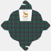 ロッキングホース格子付きカップル赤ちゃんシャワー フェイバーボックス (見開き)