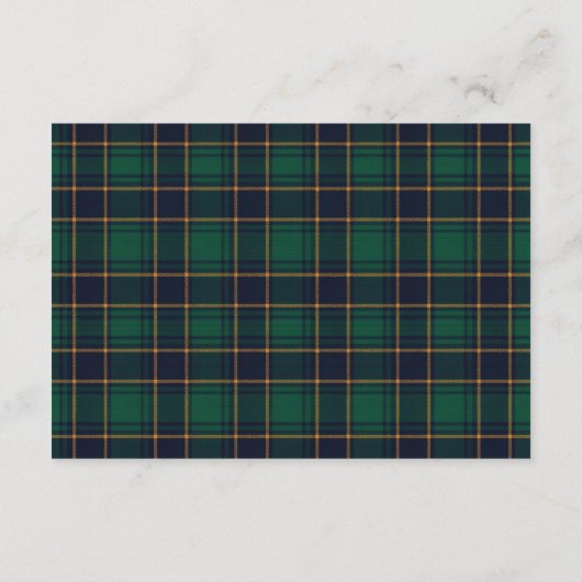 ロッキングホース格子付き赤ちゃんシャワーベビー エンクロージャーカード (裏面)