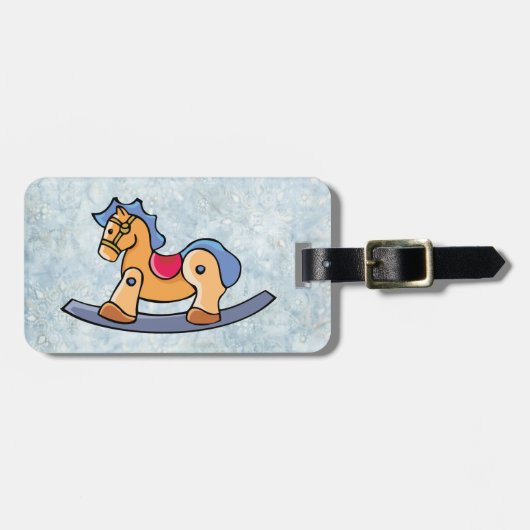 ロッキングホース玩具 ラゲッジタグ (正面横)