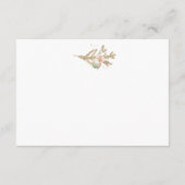 ロッキングホース赤ちゃんシャワーありがとう エンクロージャーカード (裏面)