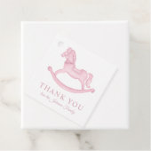 ロッキングホース赤ちゃんシャワーありがとう フェイバータグ (インサイチュ)