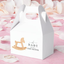 ロッキングホース赤ちゃんシャワーミニマル赤ちゃんシャワー