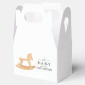 ロッキングホース赤ちゃんシャワーミニマル赤ちゃんシャワー フェイバーボックス (オープン)