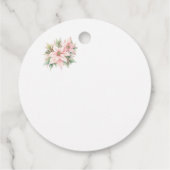 ロッキングホース赤ちゃんシャワーメッセージカード フェイバータグ (裏面)