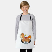 ロッキングホース エプロン (着用した状態)