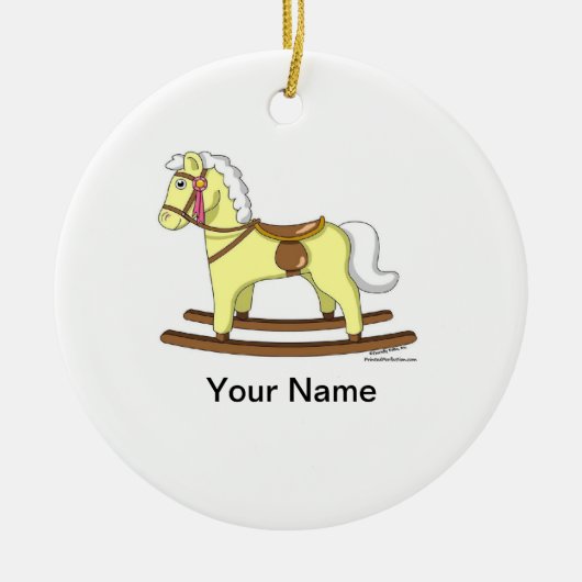 ロッキングホース セラミックオーナメント (正面)