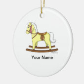 ロッキングホース セラミックオーナメント (左)