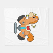 ロッキングホース フリースブランケット (正面(横))