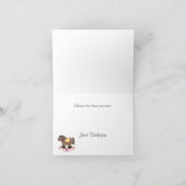 ロッキングホース ベビーガール 感謝カード (内部)