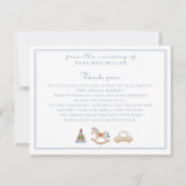 ロッキングホース，子供部屋から，サンキューカード 招待状 (正面)