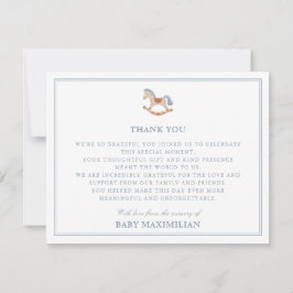 ロッキングホース，子供部屋から，サンキューカード 招待状