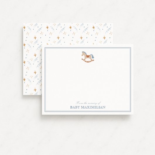 ロッキングホース，子供部屋から，サンキューカード 招待状