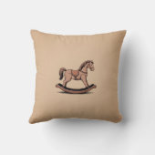 ロッキングホース – 木製のおもちゃについて クッション (裏面)