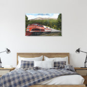 ロッキングマウンテンロケット列車 キャンバスプリント (インサイチュ (寝室))