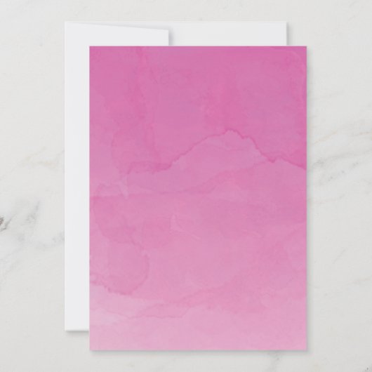 ロッキングモダンウマ女子ベビーシャワー招待状 招待状 (裏面)