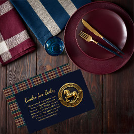 ロッキング名門私立校風の馬青本ベビー エンクロージャーカード